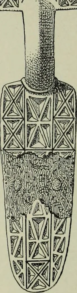 An illustration from Die altgermanische thierornamentik; typologische studie über germanische metallgegenstände aus dem IV. bis IX. jahrhundert, nebst einer studie über irische ornamentik, 1904, leaf 35