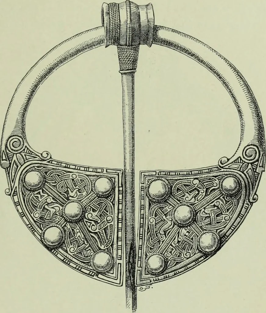 An illustration from Die altgermanische thierornamentik; typologische studie über germanische metallgegenstände aus dem IV. bis IX. jahrhundert, nebst einer studie über irische ornamentik, 1904, leaf 350