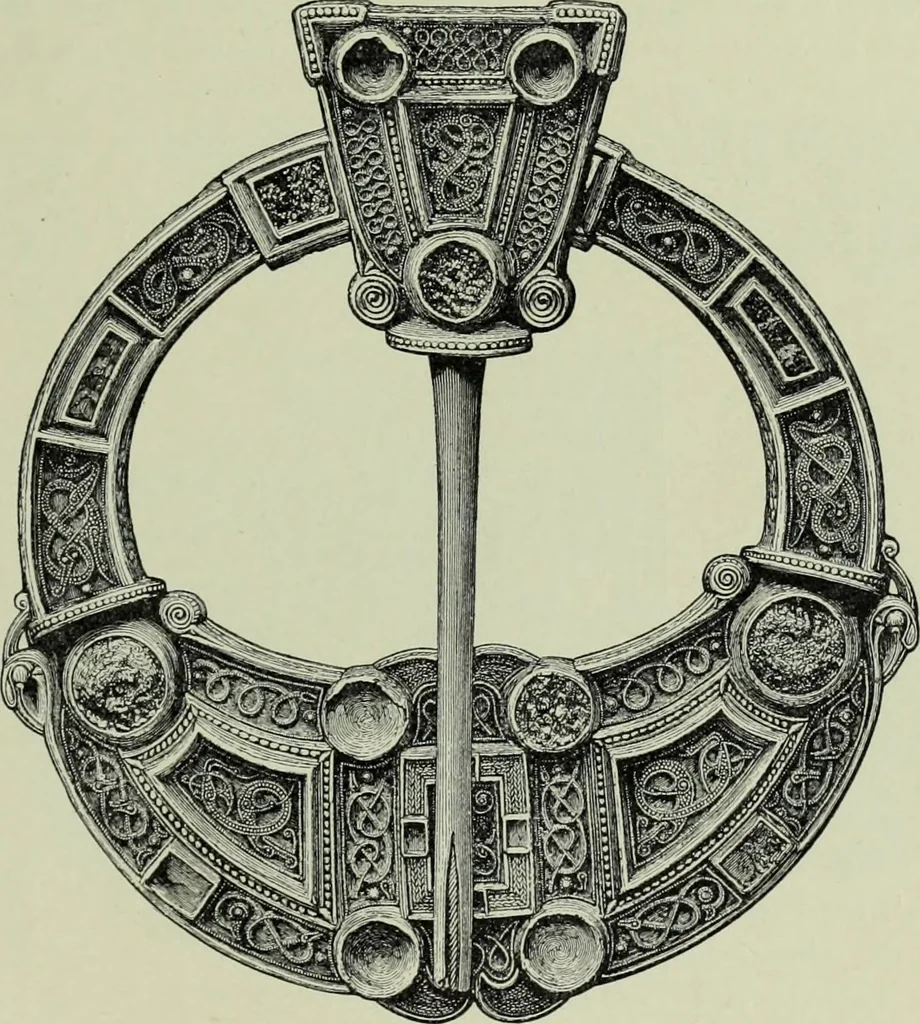 An illustration from Die altgermanische thierornamentik; typologische studie über germanische metallgegenstände aus dem IV. bis IX. jahrhundert, nebst einer studie über irische ornamentik, 1904, leaf 352