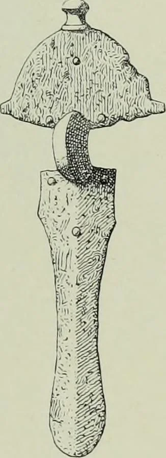 An illustration from Die altgermanische thierornamentik; typologische studie über germanische metallgegenstände aus dem IV. bis IX. jahrhundert, nebst einer studie über irische ornamentik, 1904, leaf 36