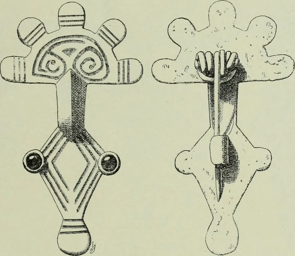 An illustration from Die altgermanische thierornamentik; typologische studie über germanische metallgegenstände aus dem IV. bis IX. jahrhundert, nebst einer studie über irische ornamentik, 1904, leaf 38