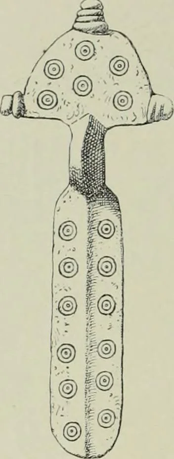 An illustration from Die altgermanische thierornamentik; typologische studie über germanische metallgegenstände aus dem IV. bis IX. jahrhundert, nebst einer studie über irische ornamentik, 1904, leaf 39