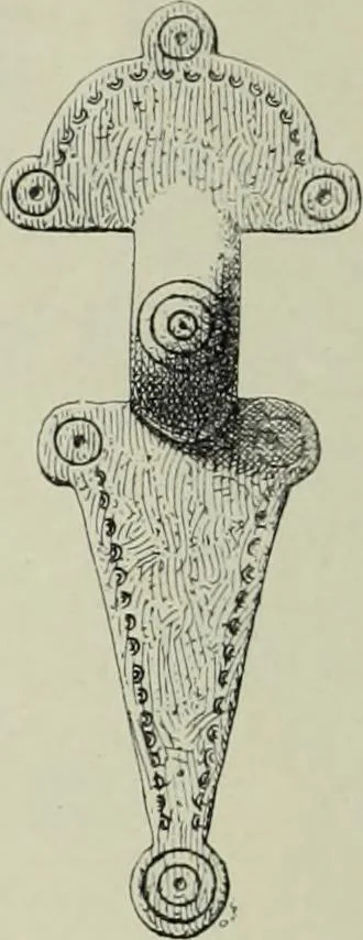 An illustration from Die altgermanische thierornamentik; typologische studie über germanische metallgegenstände aus dem IV. bis IX. jahrhundert, nebst einer studie über irische ornamentik, 1904, leaf 39