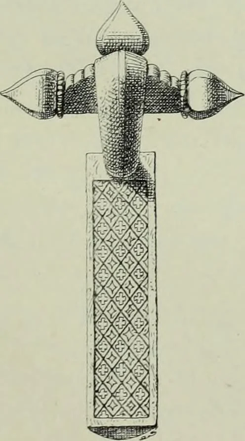 An illustration from Die altgermanische thierornamentik; typologische studie über germanische metallgegenstände aus dem IV. bis IX. jahrhundert, nebst einer studie über irische ornamentik, 1904, leaf 48