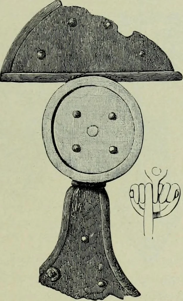 An illustration from Die altgermanische thierornamentik; typologische studie über germanische metallgegenstände aus dem IV. bis IX. jahrhundert, nebst einer studie über irische ornamentik, 1904, leaf 60