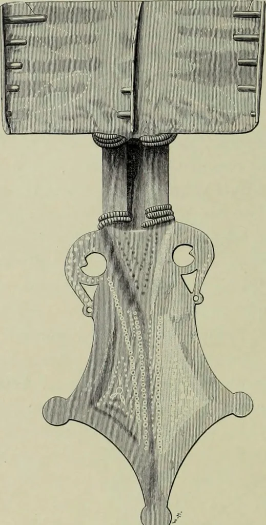 An illustration from Die altgermanische thierornamentik; typologische studie über germanische metallgegenstände aus dem IV. bis IX. jahrhundert, nebst einer studie über irische ornamentik, 1904, leaf 65