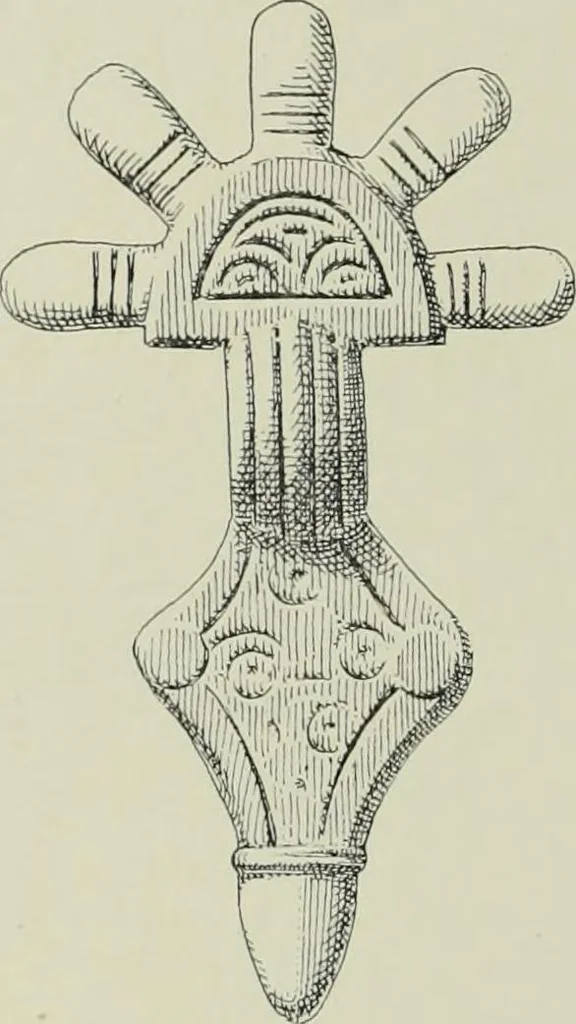 An illustration from Die altgermanische thierornamentik; typologische studie über germanische metallgegenstände aus dem IV. bis IX. jahrhundert, nebst einer studie über irische ornamentik, 1904, leaf 73