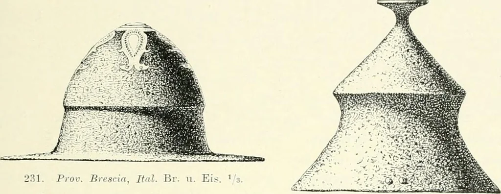 An illustration from Die altgermanische Thierornamentik : typologische Studie über germanische Metallgegenstände aus dem IV. bis IX. Jahrhundert, nebst einer Studie über irische Ornamentik, 1904, leaf 116