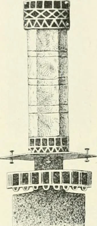 An illustration from Die altgermanische Thierornamentik : typologische Studie über germanische Metallgegenstände aus dem IV. bis IX. Jahrhundert, nebst einer Studie über irische Ornamentik, 1904, leaf 129