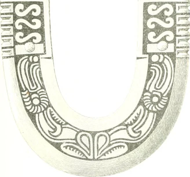 An illustration from Die altgermanische Thierornamentik : typologische Studie über germanische Metallgegenstände aus dem IV. bis IX. Jahrhundert, nebst einer Studie über irische Ornamentik, 1904, leaf 256