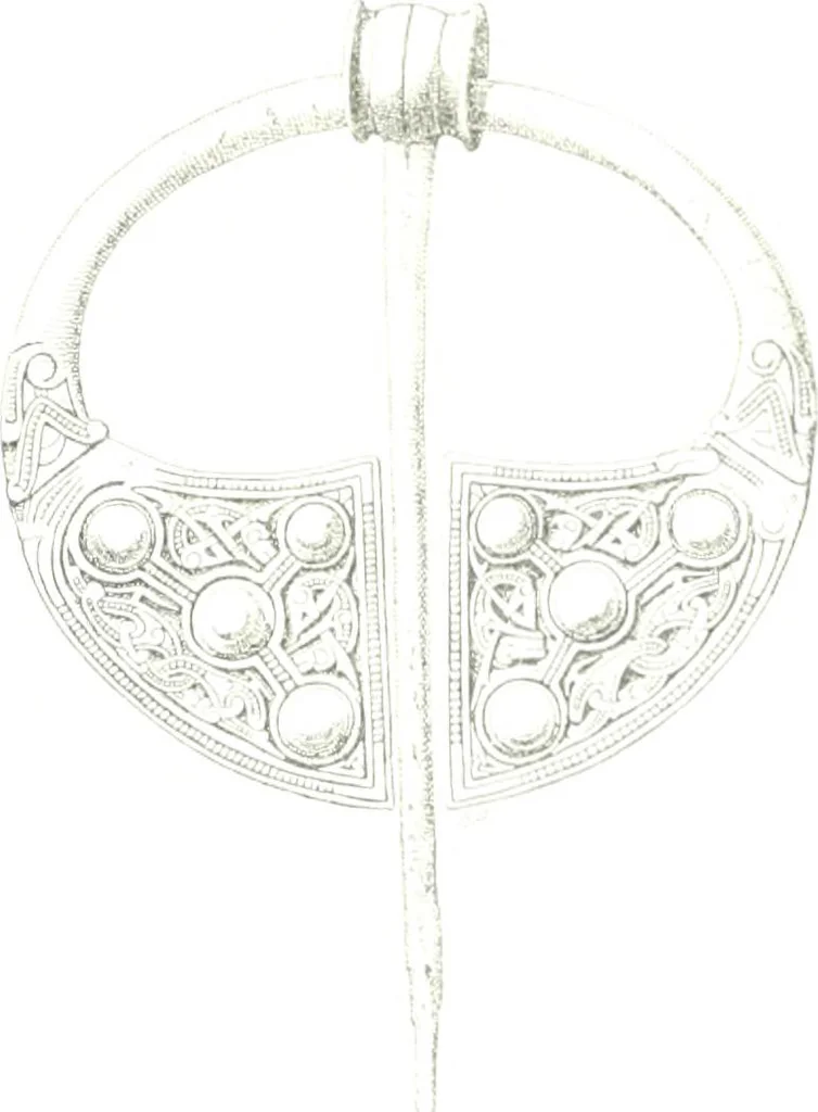 An illustration from Die altgermanische Thierornamentik : typologische Studie über germanische Metallgegenstände aus dem IV. bis IX. Jahrhundert, nebst einer Studie über irische Ornamentik, 1904, leaf 352