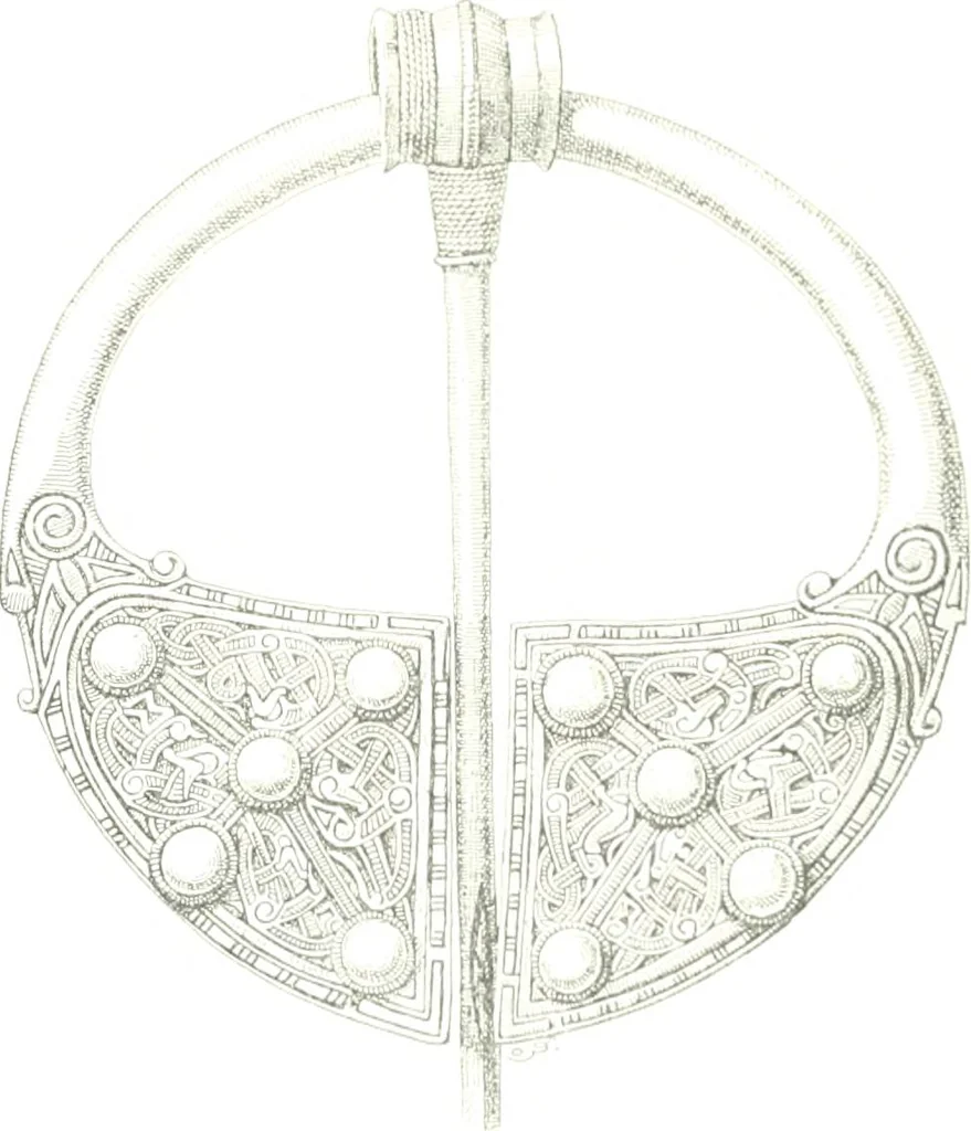 An illustration from Die altgermanische Thierornamentik : typologische Studie über germanische Metallgegenstände aus dem IV. bis IX. Jahrhundert, nebst einer Studie über irische Ornamentik, 1904, leaf 354