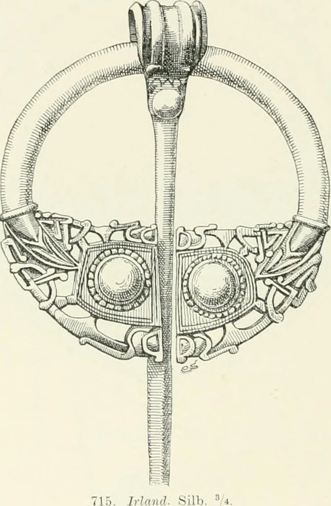 An illustration from Die altgermanische Thierornamentik : typologische Studie über germanische Metallgegenstände aus dem IV. bis IX. Jahrhundert, nebst einer Studie über irische Ornamentik, 1904, leaf 355