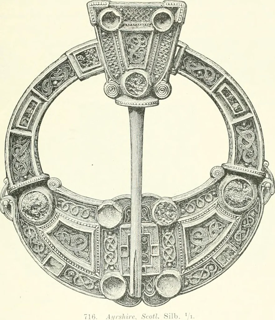 An illustration from Die altgermanische Thierornamentik : typologische Studie über germanische Metallgegenstände aus dem IV. bis IX. Jahrhundert, nebst einer Studie über irische Ornamentik, 1904, leaf 356