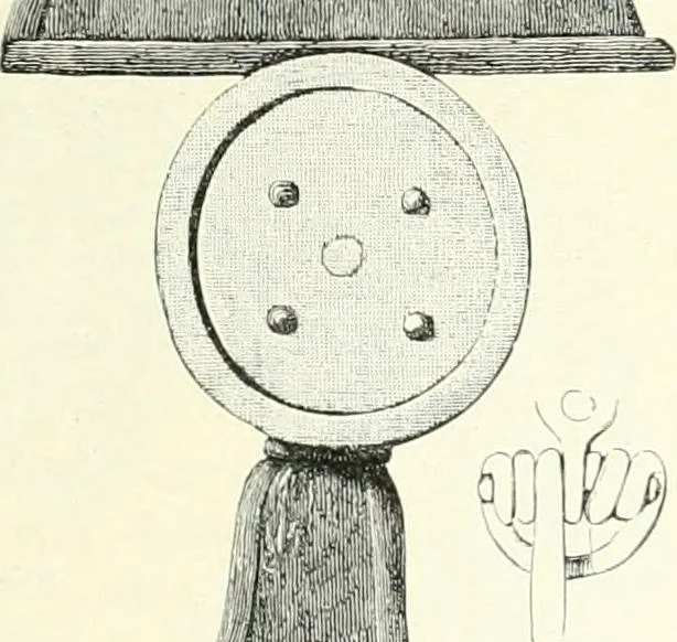 An illustration from Die altgermanische Thierornamentik : typologische Studie über germanische Metallgegenstände aus dem IV. bis IX. Jahrhundert, nebst einer Studie über irische Ornamentik, 1904, leaf 64