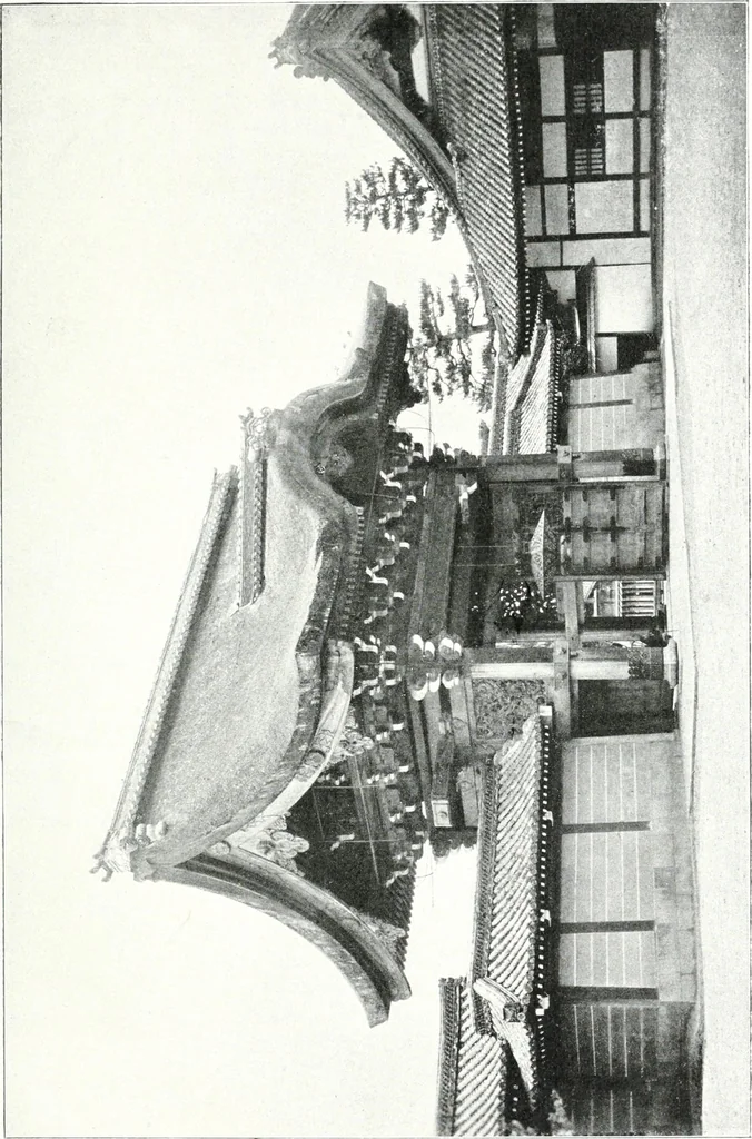 An illustration from Die Architektur der Kultbauten Japans, 1907, leaf 105