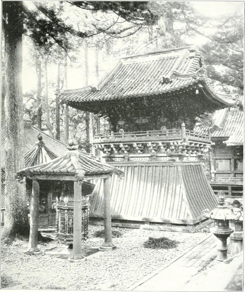 An illustration from Die Architektur der Kultbauten Japans, 1907, leaf 109
