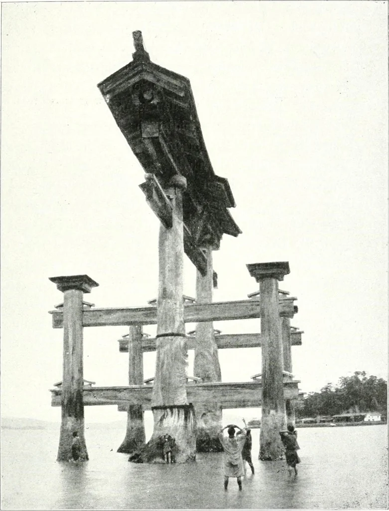 An illustration from Die Architektur der Kultbauten Japans, 1907, leaf 13