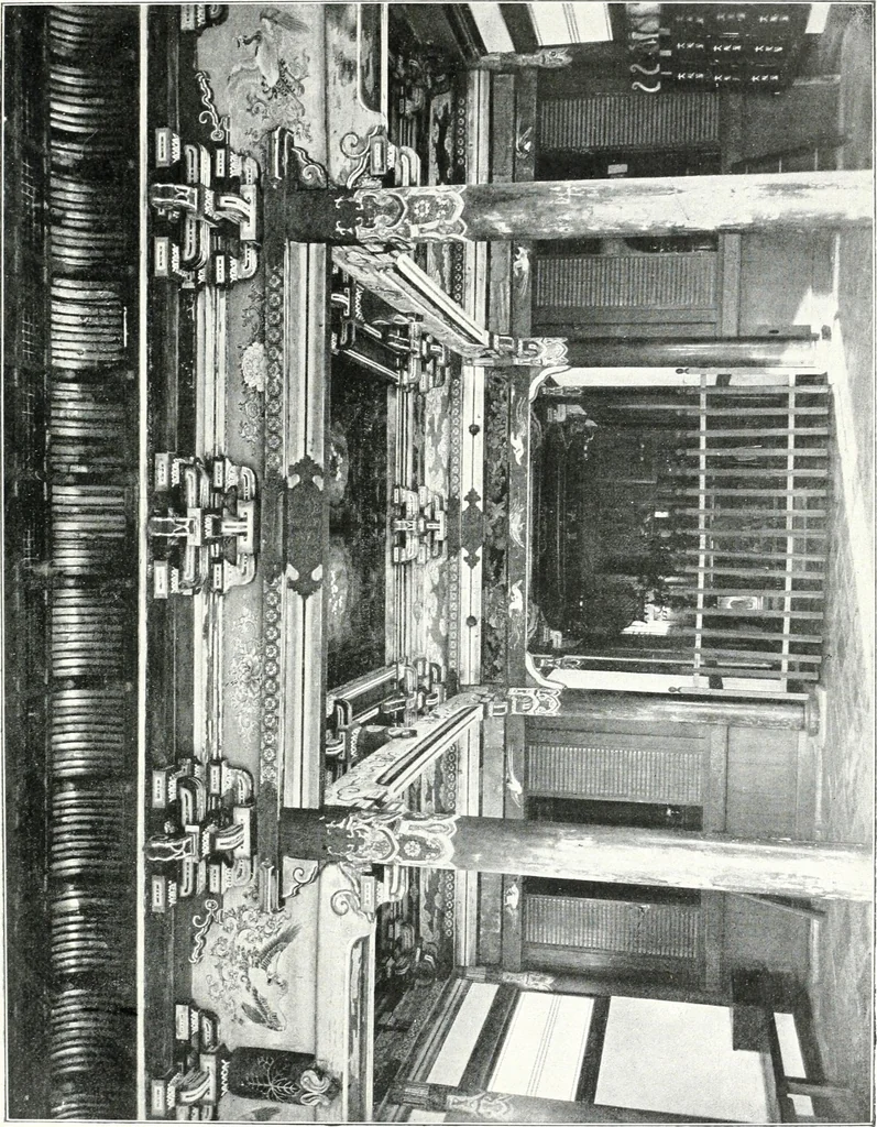 An illustration from Die Architektur der Kultbauten Japans, 1907, leaf 131