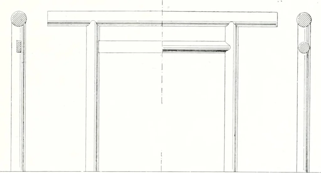 An illustration from Die Architektur der Kultbauten Japans, 1907, leaf 15