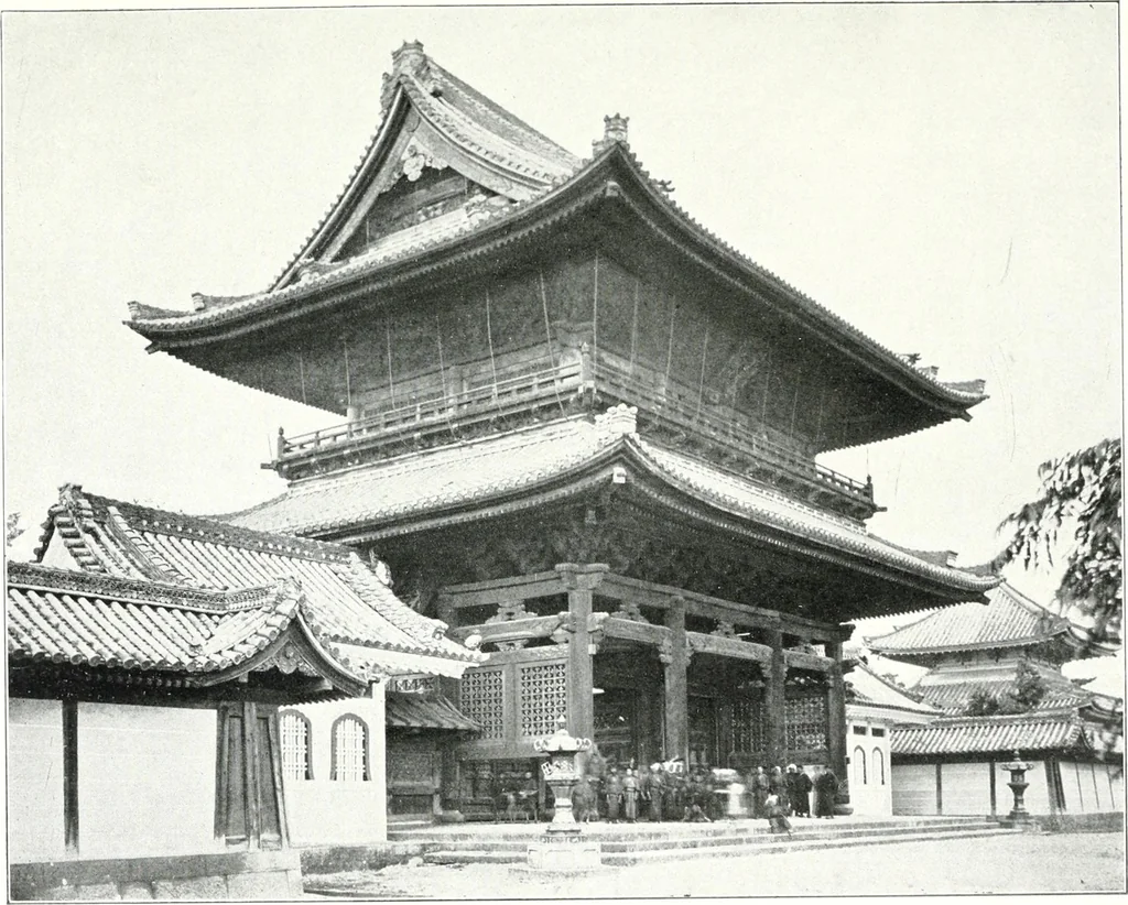 An illustration from Die Architektur der Kultbauten Japans, 1907, leaf 155