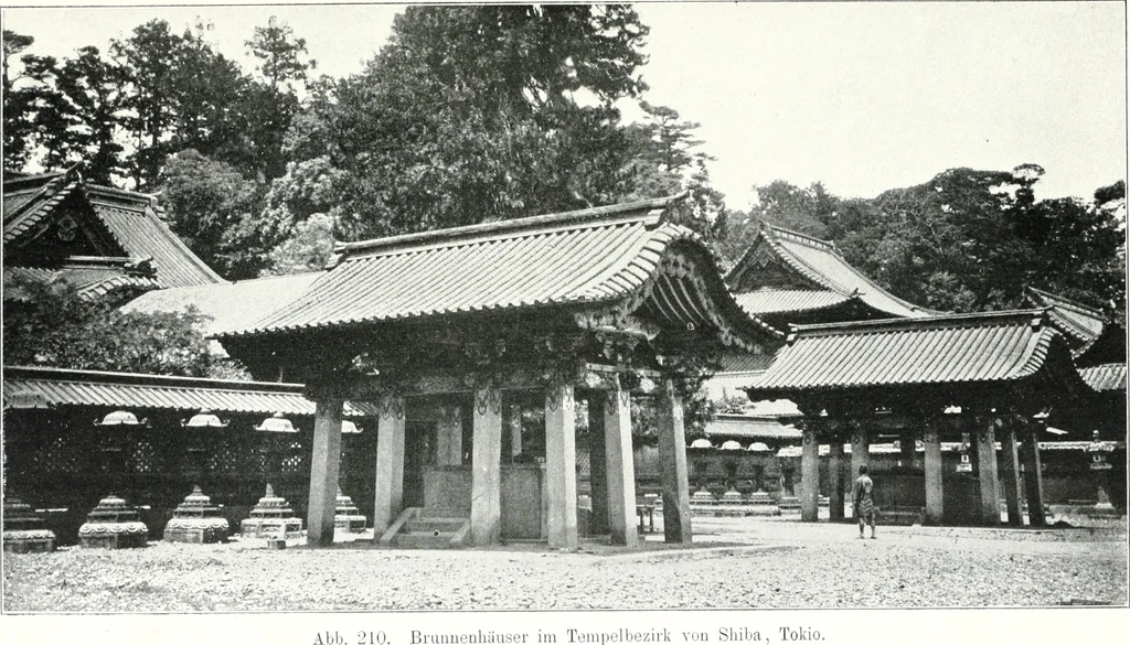 An illustration from Die Architektur der Kultbauten Japans, 1907, leaf 175
