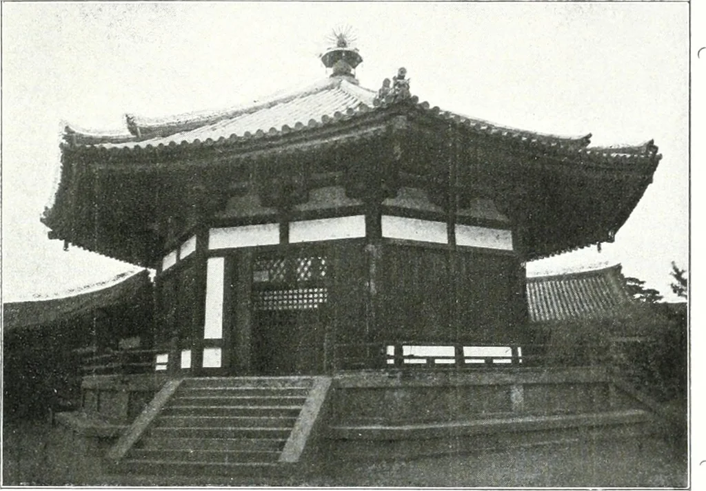 An illustration from Die Architektur der Kultbauten Japans, 1907, leaf 185