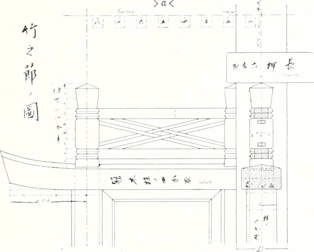An illustration from Die Architektur der Kultbauten Japans, 1907, leaf 21
