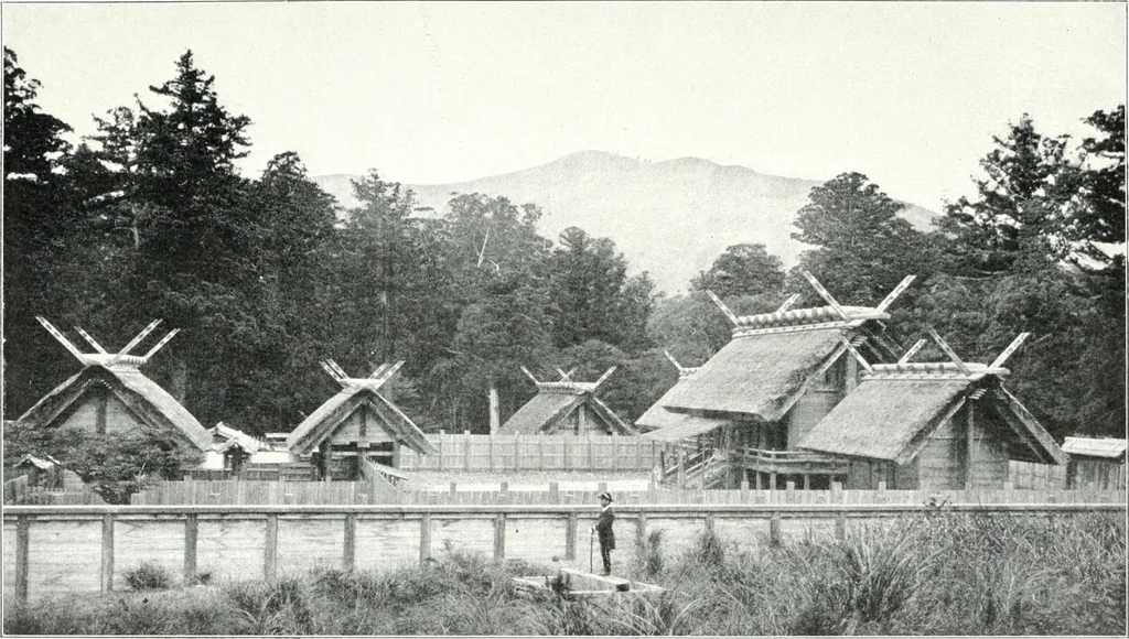 An illustration from Die Architektur der Kultbauten Japans, 1907, leaf 211