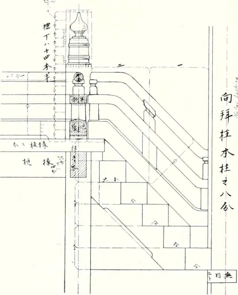 An illustration from Die Architektur der Kultbauten Japans, 1907, leaf 22
