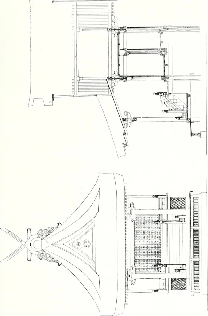 An illustration from Die Architektur der Kultbauten Japans, 1907, leaf 221
