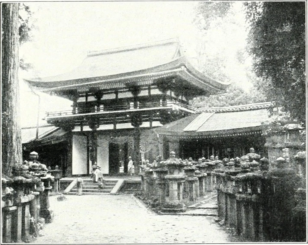 An illustration from Die Architektur der Kultbauten Japans, 1907, leaf 223