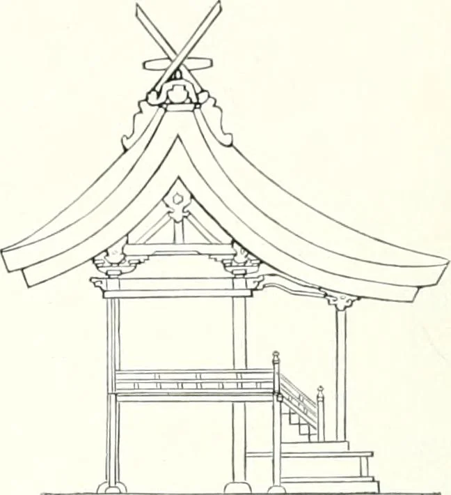 An illustration from Die Architektur der Kultbauten Japans, 1907, leaf 226