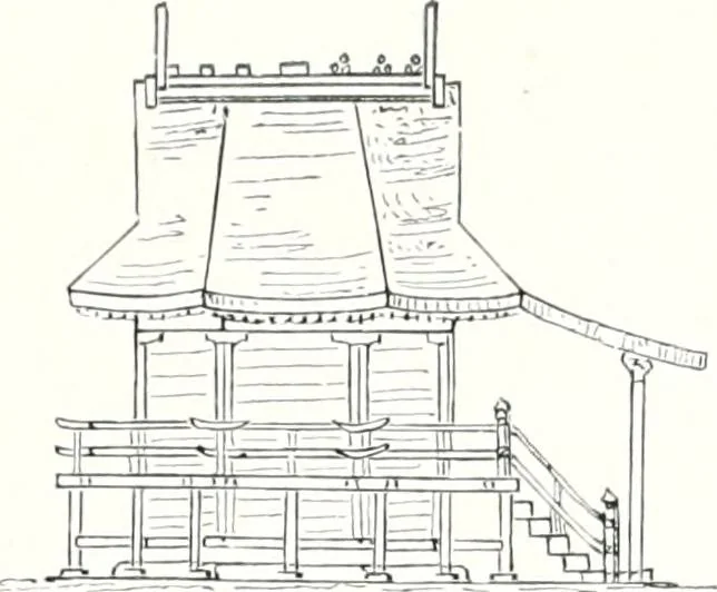 An illustration from Die Architektur der Kultbauten Japans, 1907, leaf 231