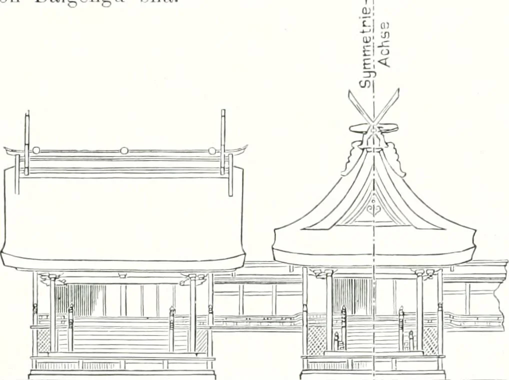 An illustration from Die Architektur der Kultbauten Japans, 1907, leaf 231