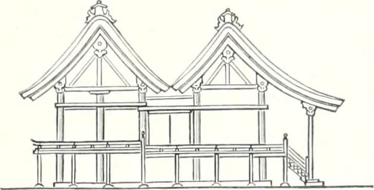An illustration from Die Architektur der Kultbauten Japans, 1907, leaf 235