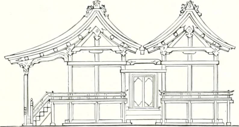 An illustration from Die Architektur der Kultbauten Japans, 1907, leaf 235