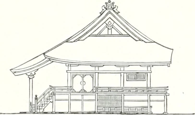 An illustration from Die Architektur der Kultbauten Japans, 1907, leaf 239