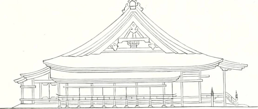 An illustration from Die Architektur der Kultbauten Japans, 1907, leaf 245