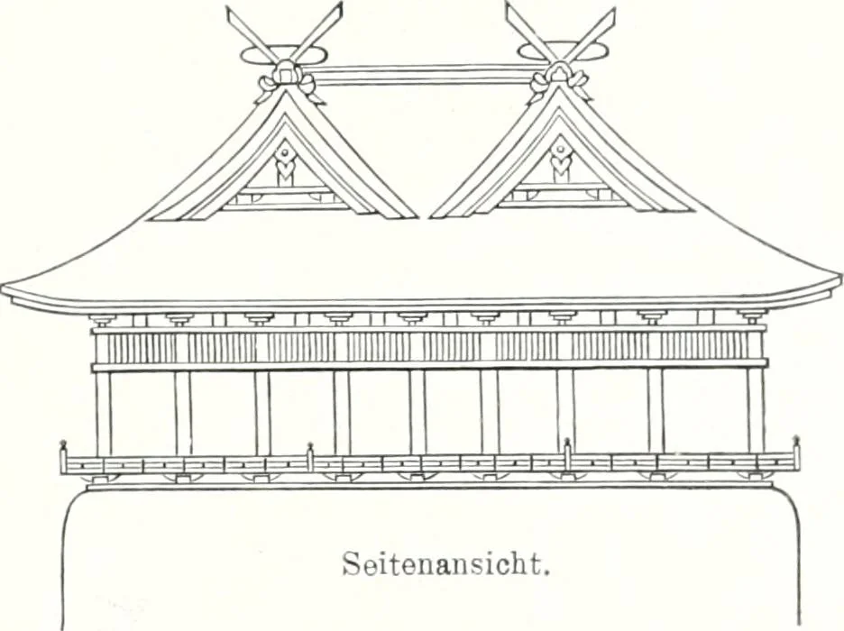 An illustration from Die Architektur der Kultbauten Japans, 1907, leaf 247
