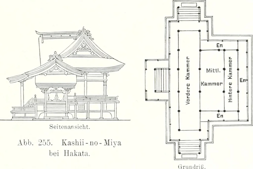 An illustration from Die Architektur der Kultbauten Japans, 1907, leaf 251