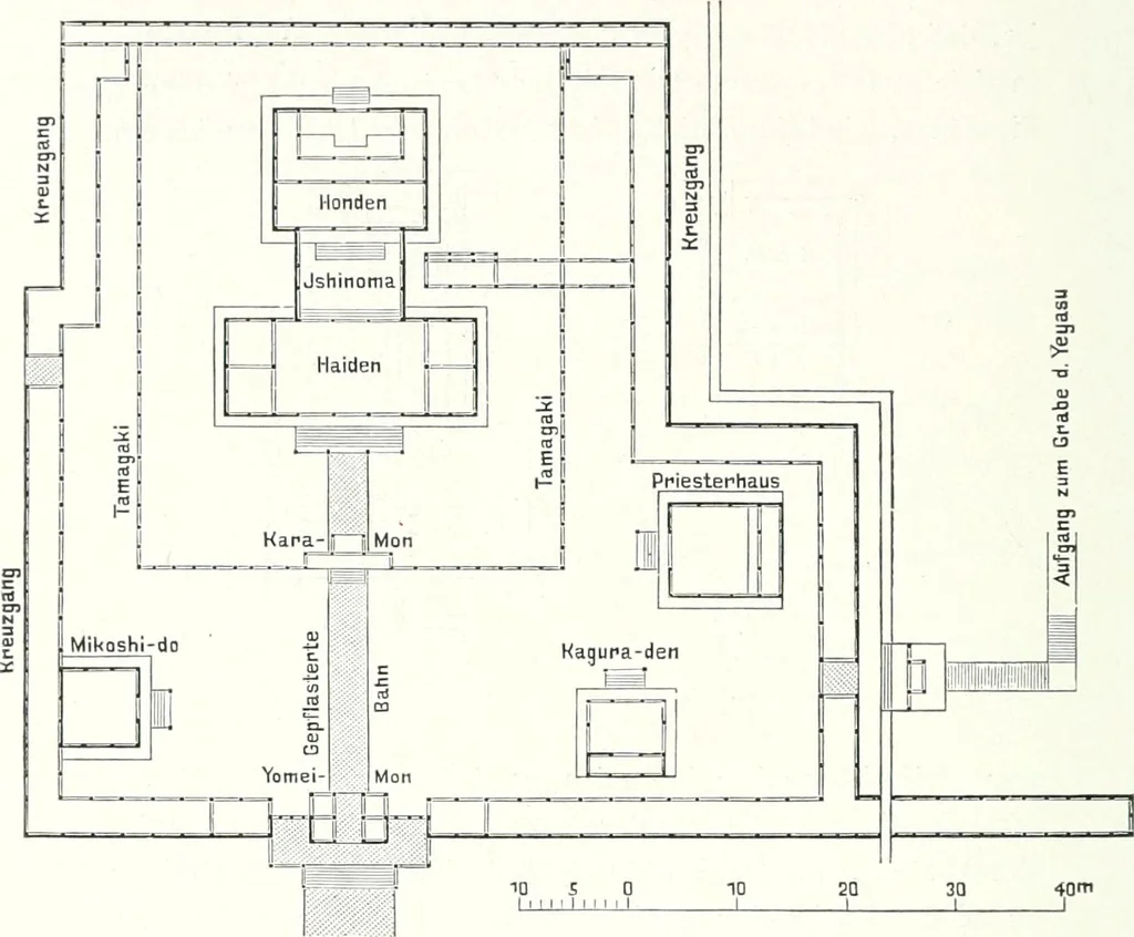 An illustration from Die Architektur der Kultbauten Japans, 1907, leaf 256