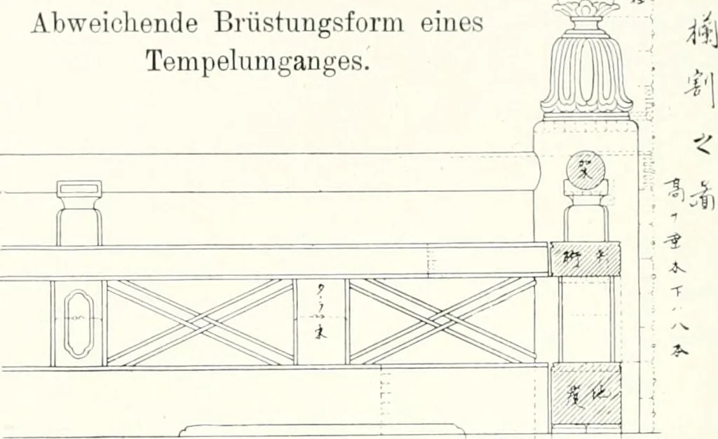 An illustration from Die Architektur der Kultbauten Japans, 1907, leaf 26