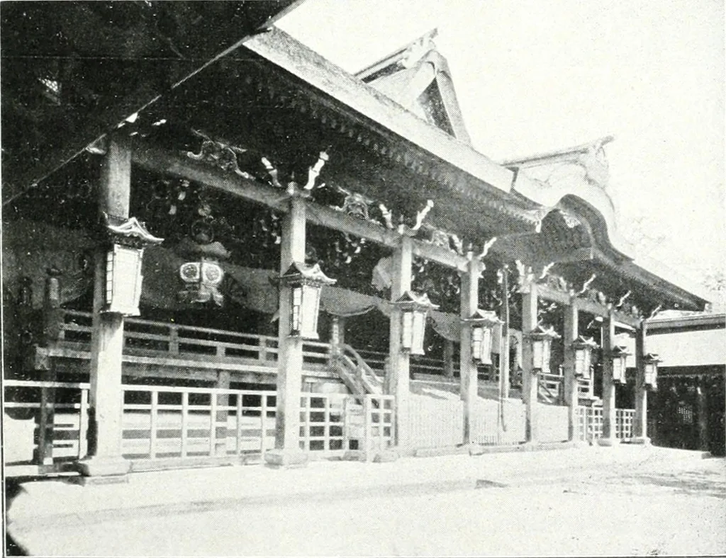 An illustration from Die Architektur der Kultbauten Japans, 1907, leaf 263