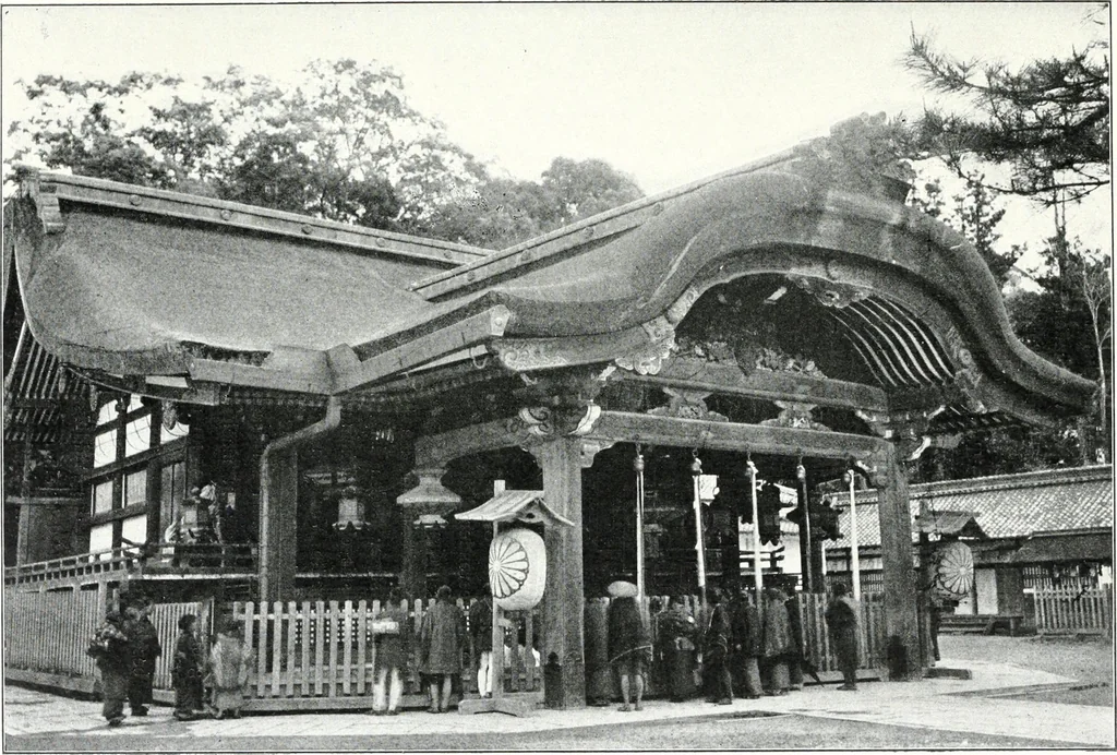 An illustration from Die Architektur der Kultbauten Japans, 1907, leaf 267