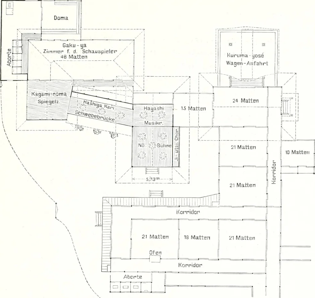 An illustration from Die Architektur der Kultbauten Japans, 1907, leaf 277
