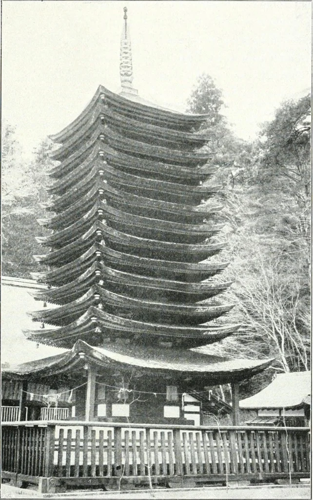 An illustration from Die Architektur der Kultbauten Japans, 1907, leaf 299