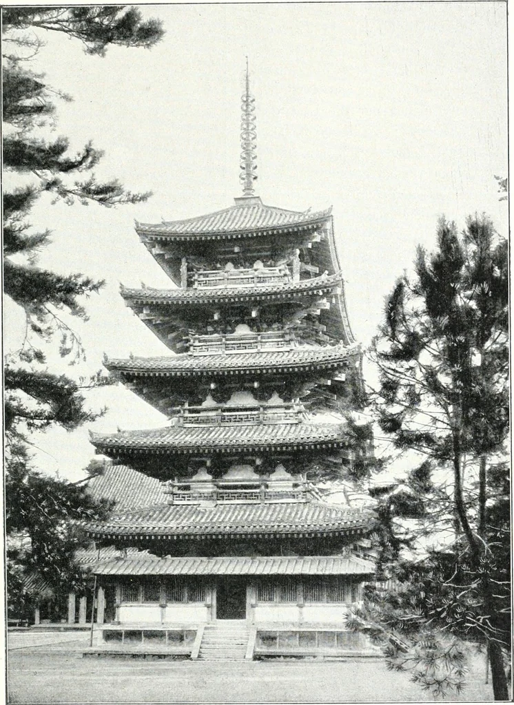 An illustration from Die Architektur der Kultbauten Japans, 1907, leaf 303