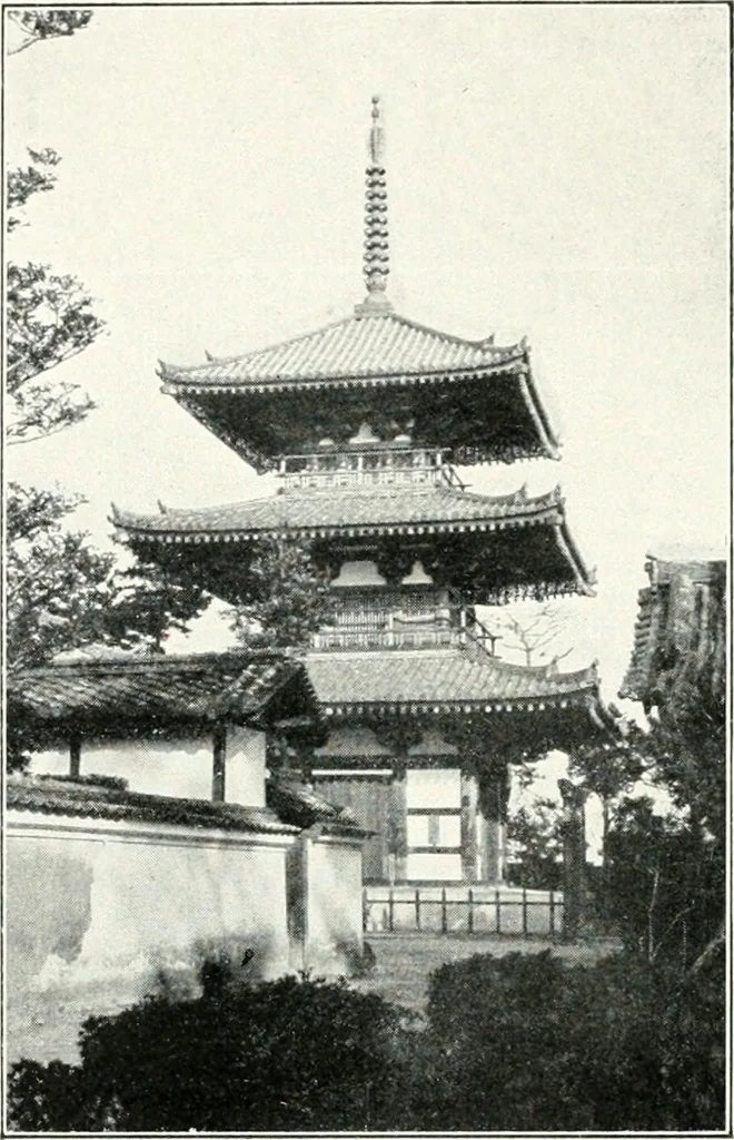An illustration from Die Architektur der Kultbauten Japans, 1907, leaf 306