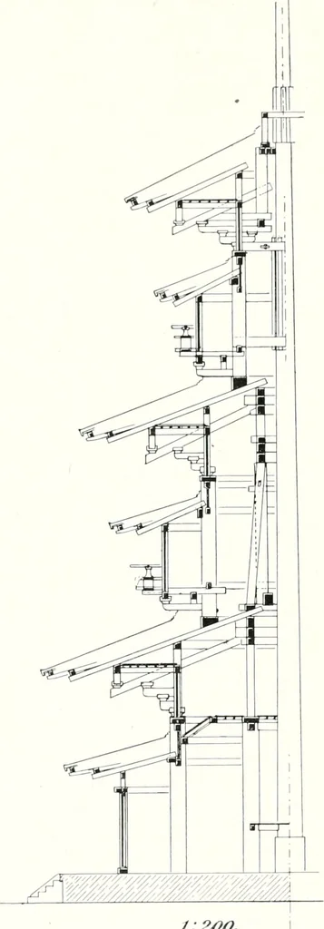 An illustration from Die Architektur der Kultbauten Japans, 1907, leaf 308